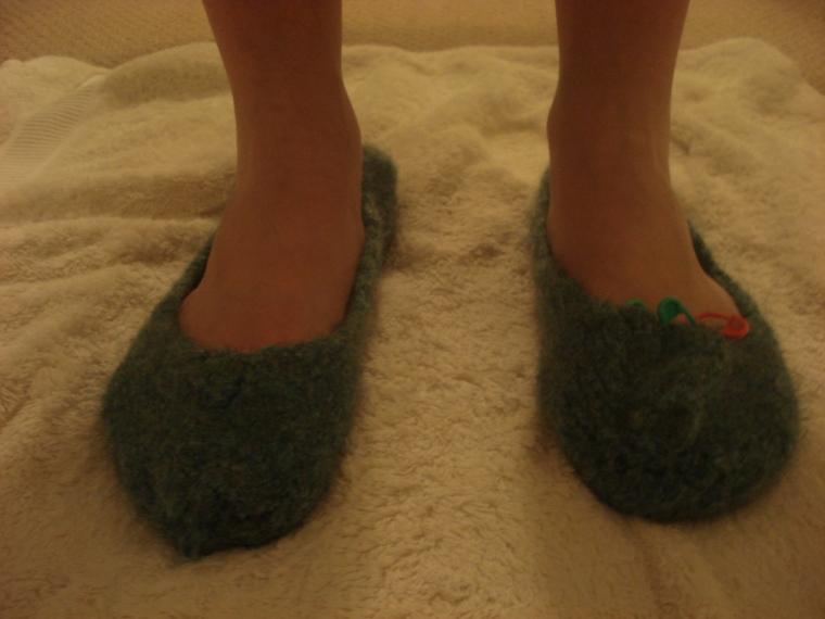 Wet slippers